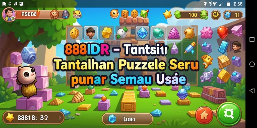 Screenshot gameplay 888IDR yang menyoroti tantangan puzzle menarik.