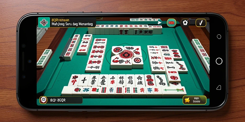 Tampilan game Mahjong 8QR dengan grafis memukau.