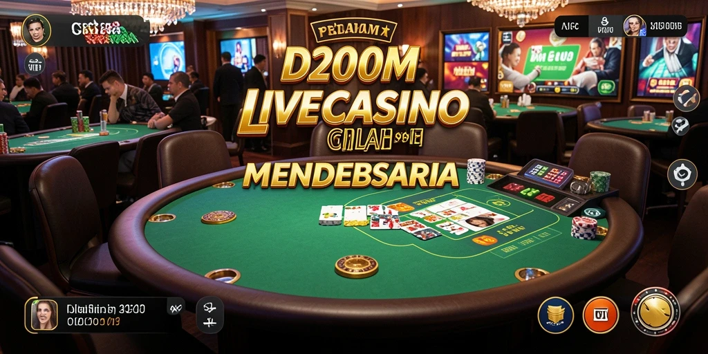 Tampilan menarik dari gameplay D200M di Live Casino.