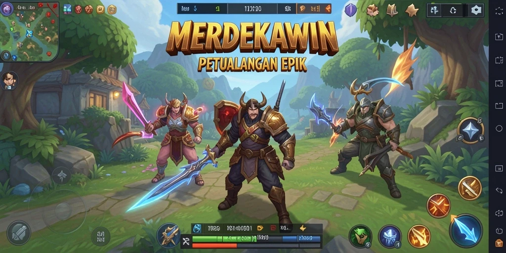 Tampilan gameplay RPG yang seru dan mendebarkan.