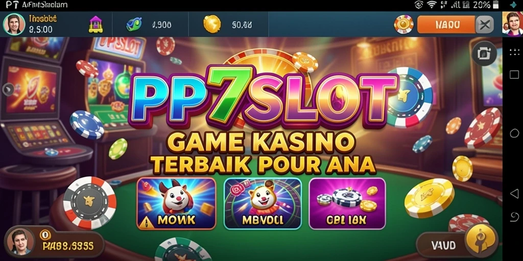 Tampilan gameplay seru PP7SLOT dengan mesin slot menarik.