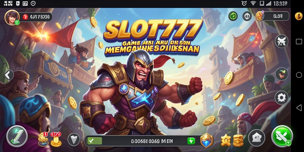 Tampilan gameplay SLOT777 yang menegangkan dan seru.
